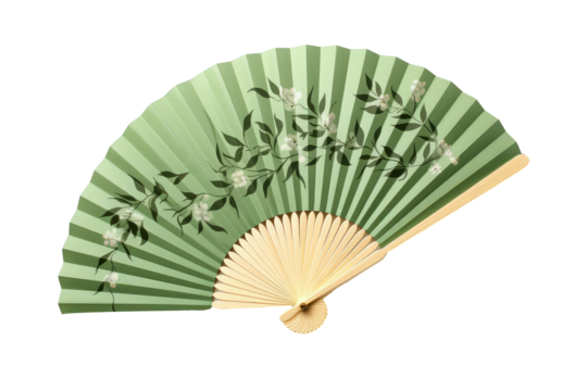 flowers fan design isolated on white