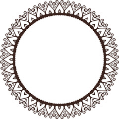 Beautiful flower art and mandala vector design