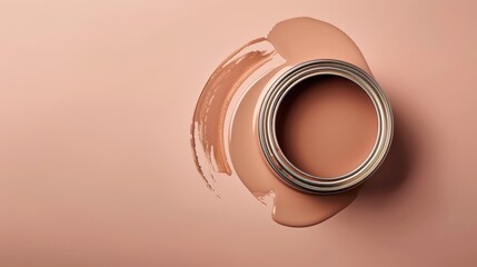 A Can of Paint with a Swatch: Abstract Art, Texture, and Color Exploration