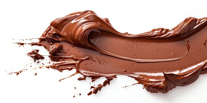 A luscious, melted chocolate wave, a delectable treat for the eyes and the palate. Indulge in the rich, creamy texture and decadent swirls of this exquisite confectionery.