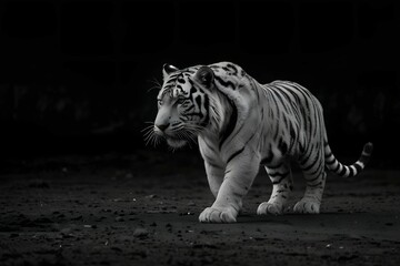 Fototapeta premium Tiger in the dry grass