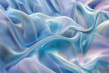 Fototapeta premium Iridescent Gradient Texture with Metallic Waves 