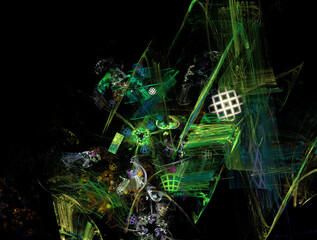 Imaginatory fractal abstract background Image