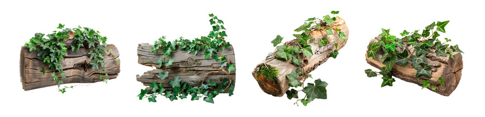 Ancient Ruins with Trees Isolated Transparent Background PNG Image