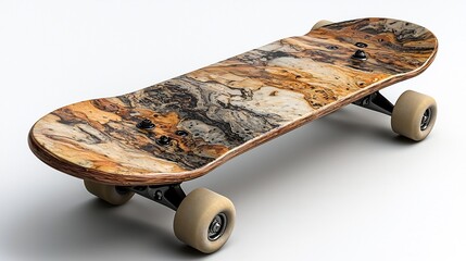 Isolated skateboard white background