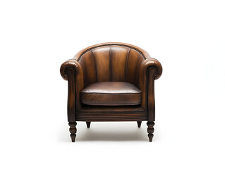 old leather armchair