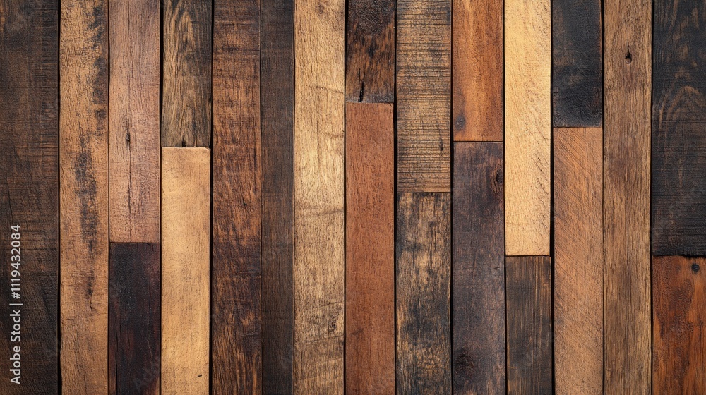 Poster a close-up of a textured wooden surface with varying shades and patterns.