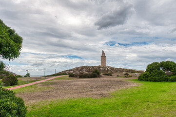 The Tower of Hercules is a tower and lighthouse located on a hill in the city of La Coruña, in...
