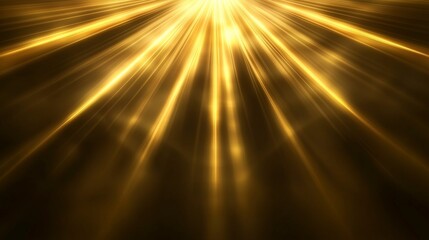 A striking background featuring abstract golden light rays radiating outward from a central point. The rays have a soft, glowing quality that blends seamlessly with a subtle, darkened backdrop.
