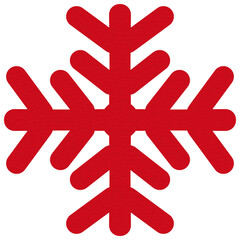 Obraz premium Set of watercolor red snowflakes illustration for decoration invitation, greeting birthday party, celebration 