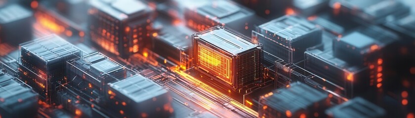 Obraz premium AI-assisted planning of global healthcare supply chains, futuristic visualization of interconnected logistics