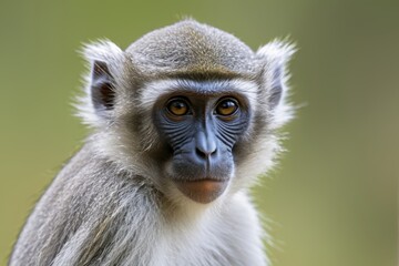 Obraz premium arafed monkey with a long hair and a very large nose