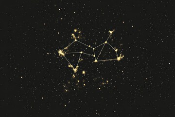 Obraz premium Celestial Constellation Depicted Among Distant Stars