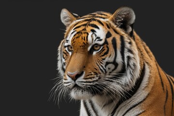 Naklejka premium there is a tiger that is looking at the camera