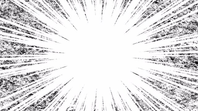 キラキラした銀色風の集中線のアルファつきループアニメーション