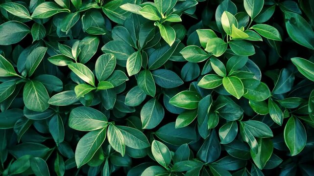 Lush Green Foliage: A Textured Tapestry of Nature's Beauty