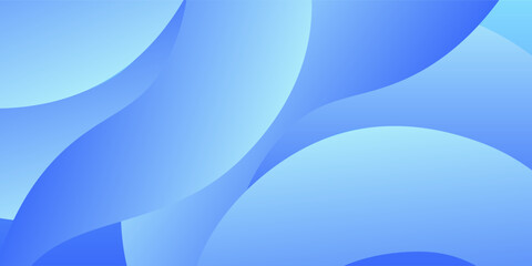 Blue wave background with soft lines.