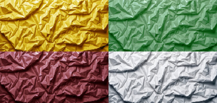 Vector color pixel mosaic textured background. Crumpled paper, rusty stones. Curved and folded surface. Low polygon.