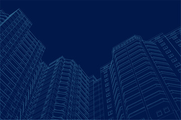 Naklejka premium Real estate background. Vector illustration