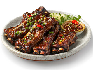 lamb chops with vegetables