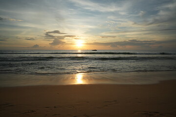 sunset at the beach