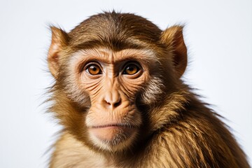 arafed monkey with a long hair and a very big nose