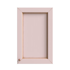 kitchen cabinets, upper kitchen facade, 3d render of a pink facade , doors for kitchen cabinets, classic kitchen facade