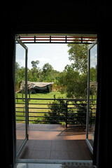 view from the window of a building