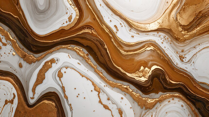 Luxury brown and Gold marble Abstract Background, mocha mousse color trend in 2025, ombre alcohol ink, wallpaper background	