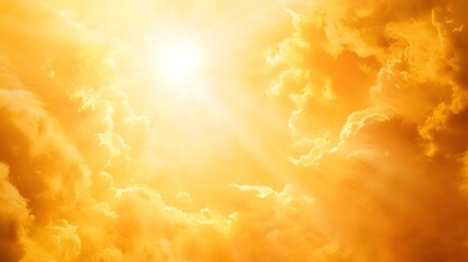Golden hour sky, sun rays through clouds.  Perfect for backgrounds, websites, and design projects.