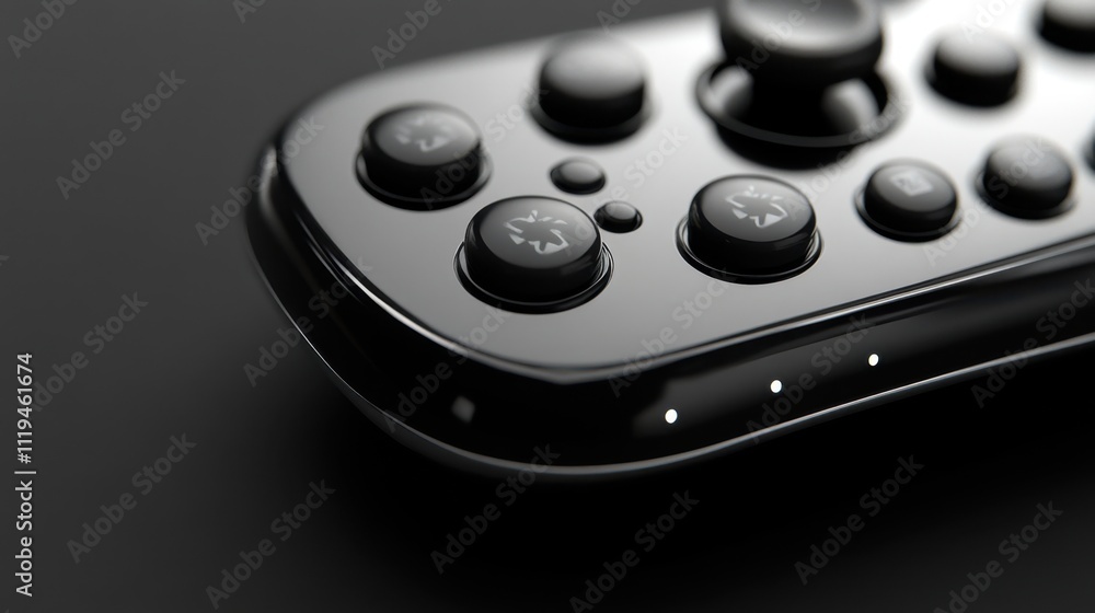 Poster silver metallic surface with backlit touch controls, enhanced by glossy minimalist patterns.