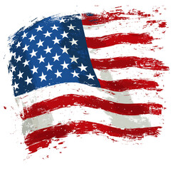 Artistic Depiction of the American Flag