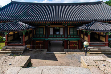 view of the Buddhist temple building