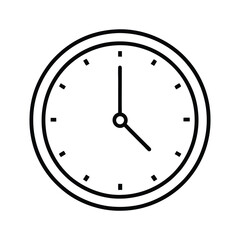 Time and Clock Symbol Vector - Minimalist Design for Scheduling, Planning, and Event Management