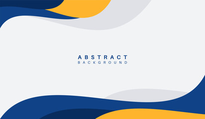 Blue and yellow abstract geometric background vector illustration