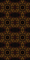 Golden Seamless Ornament - Art Pattern Design