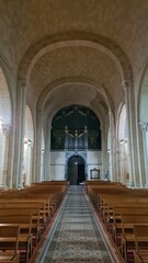 La nef et l'orgue de la cathédrale Notre-Dame-de-l'Assomption de Lescar
