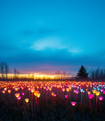 Field of Light and Tulip Dreams – A Magical Landscape