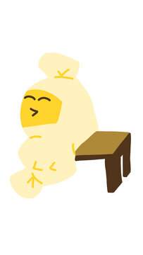 pocong inspiration cute local pillow ghost expression