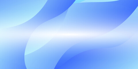 Blue wave background with soft lines.