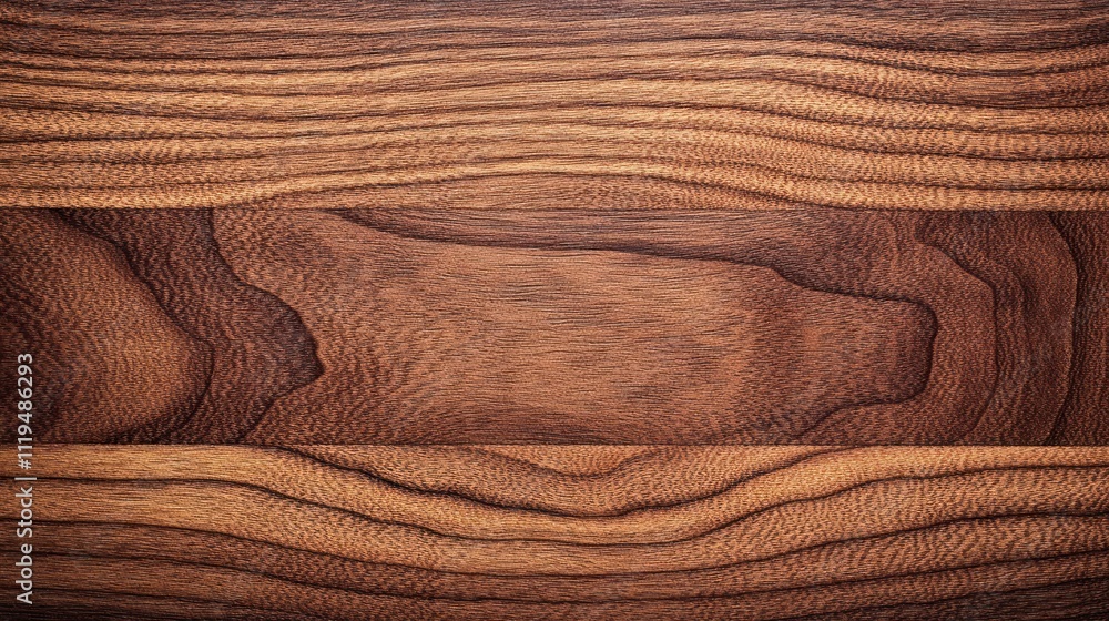 Poster a close-up view of a wooden surface showcasing rich grain patterns and textures.