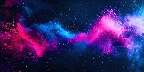 Colorful galaxy with a purple line in the middle