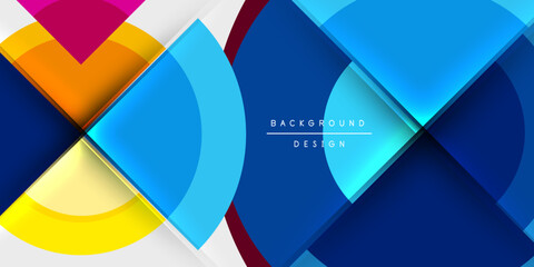 Obraz premium Techno circles and semi circles. Vector Illustration For Wallpaper, Banner, Background, Card, Book Illustration, landing page