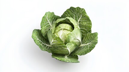 Obraz premium 3D Cabbage icon on a white background