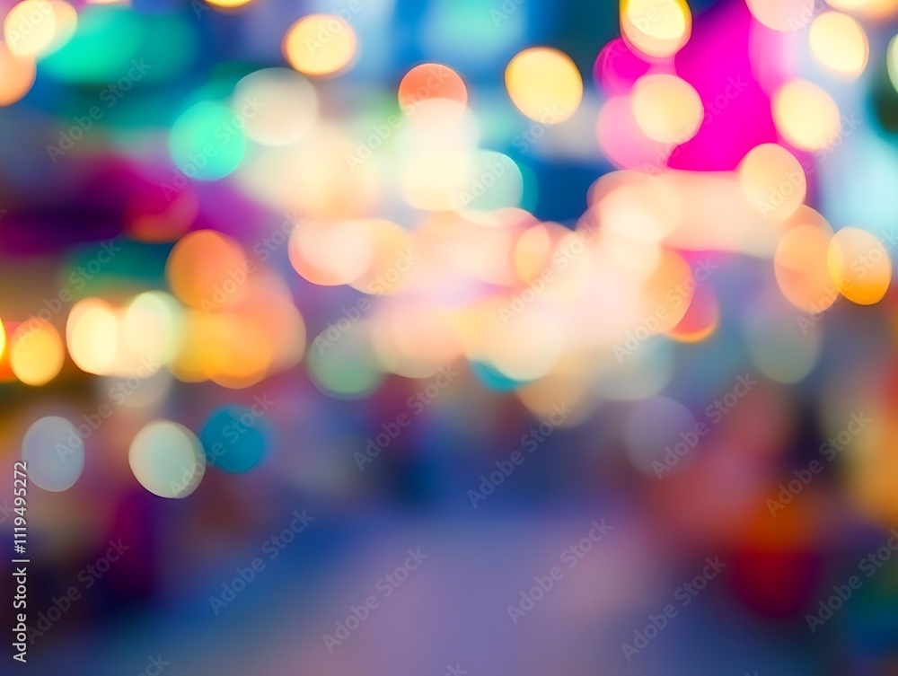 Poster abstract bokeh background, generative ai