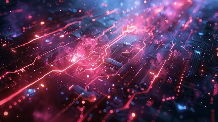 Fototapeta premium Abstract technology background