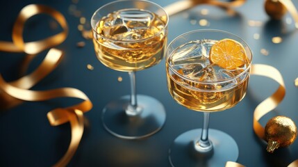 The Elegant Cocktail Glasses
