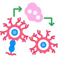 Fototapeta premium Neurogenesis Icon