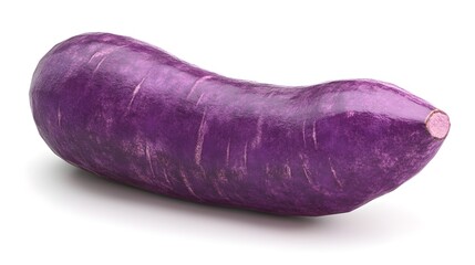 3D Purple yam icon on a white background