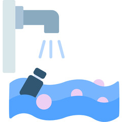 Naklejka premium Polluted Water Icon